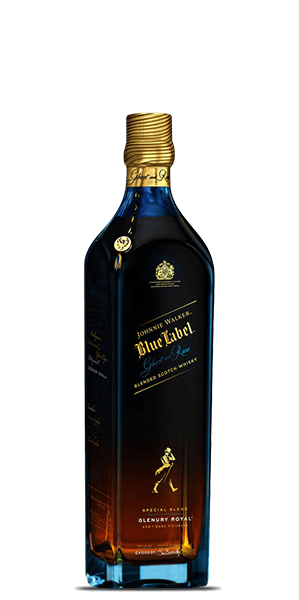 Johnnie Walker Blue Label Ghost and Rare Port Glenury Royal