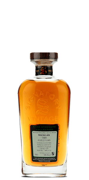 The Macallan 1989 Signatory Vintage 27 Year Old Cask Strength (700mL)