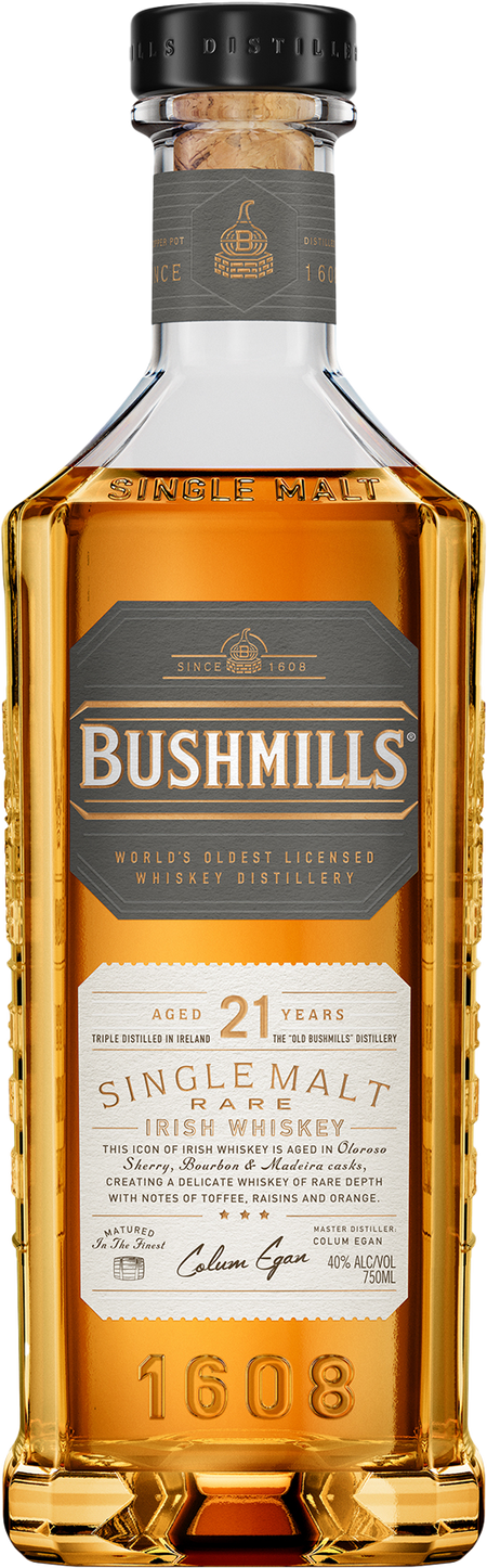 Bushmills 21 Year Old Single Malt Irish Whiskey (700mL)
