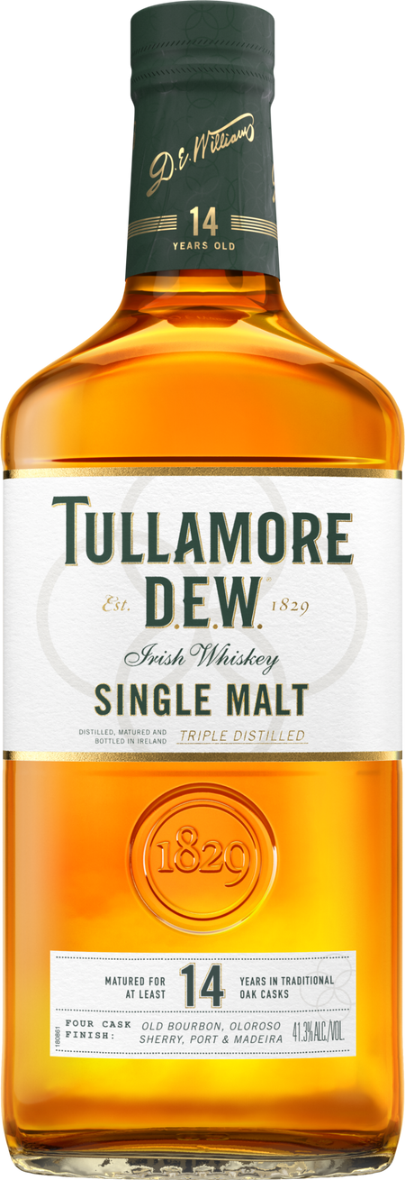 Tullamore D.E.W. 14 Year Old Single Malt Irish Whiskey (700mL)