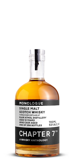 Chapter 7 Monologue 12 Year Old Blair Athol 2009 Wine Cask Scotch Whisky