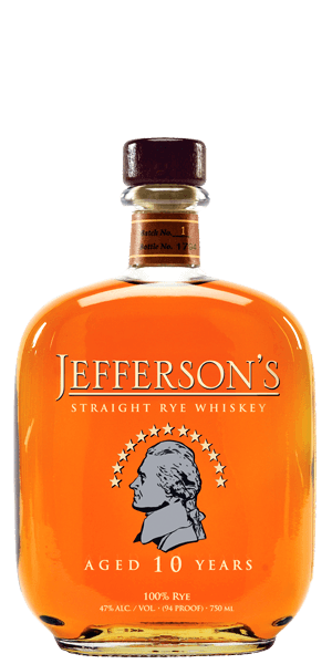 Jefferson's 10 Year Old Straight Rye Whiskey