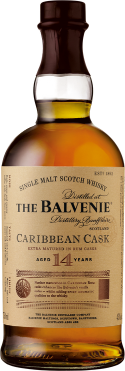 The Balvenie Caribbean Cask 14 Year Old Single Malt Scotch Whisky (700mL)