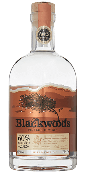 Blackwood's Vintage Dry Gin 60 ABV (700mL)