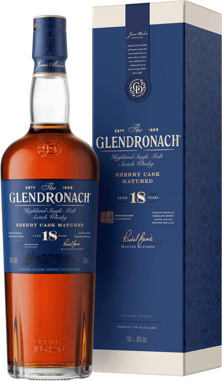 The GlenDronach 18 Year Old Single Malt Scotch Whisky (700mL)