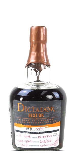 Dictador 36 Year Old Best of 1979 Limited Release (700mL)