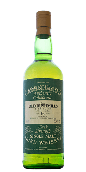 Cadenhead's Old Bushmills 16 Year Old 1977 Cask Stregth (700mL)
