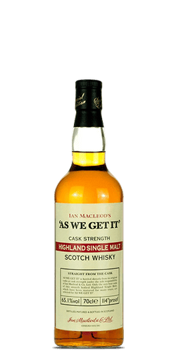 Ian MacLeod's "As We Get It" Highland Single Malt (700mL)