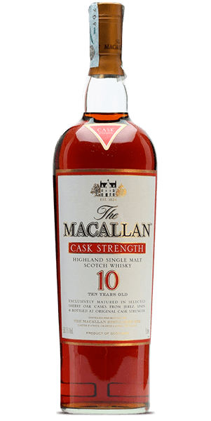 The Macallan 10 Year Old Cask Strength Edition (1L)