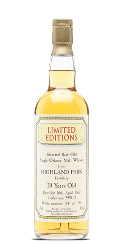 Highland Park 1962 Blackadder 20 Year Old