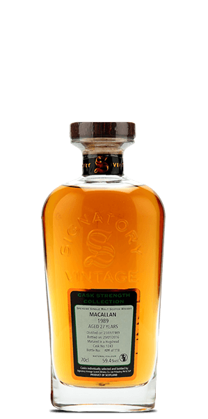The Macallan 1989 Signatory Vintage 27 Year Old Cask Strength