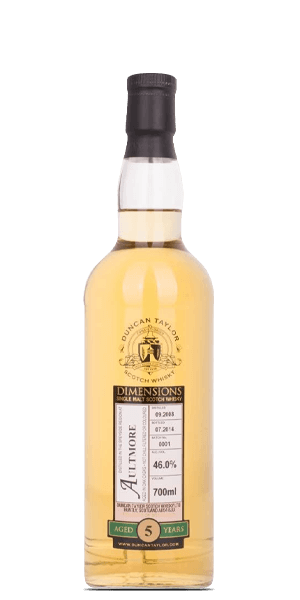 Aultmore 5 Year Old 2008 - Dimensions (Duncan Taylor) (700mL)