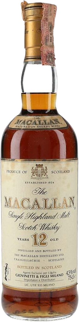 The Macallan 12 Year Old 1980s Highland Single Malt Scotch Whisky