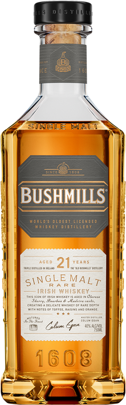 Bushmills 21 Year Old Single Malt Irish Whiskey (700mL)