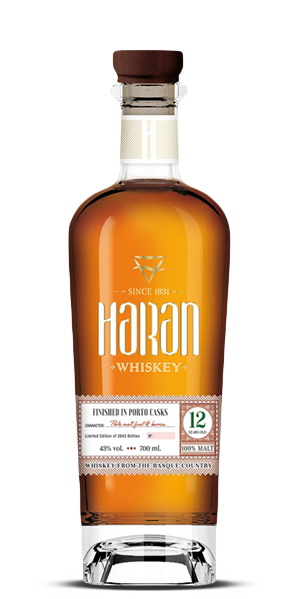 Haran 12 Year Old Porto Casks Spanish Whisky (700mL)