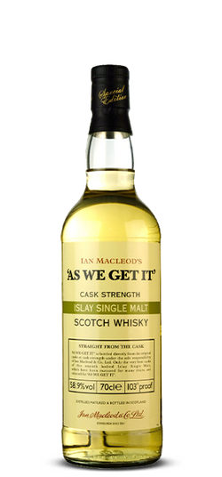 Ian MacLeod's As We Get It Islay Single Malt Scotch Whisky