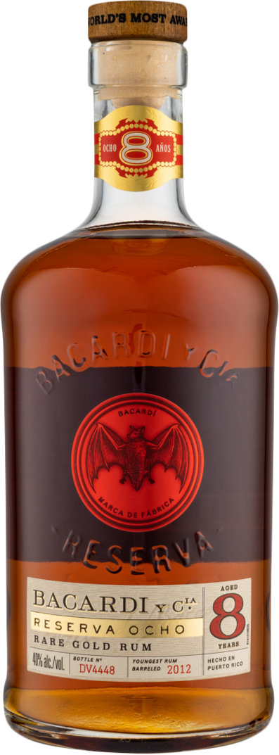 Bacardi Reserva Ocho 8 Year Old Rare Gold Rum (700mL)